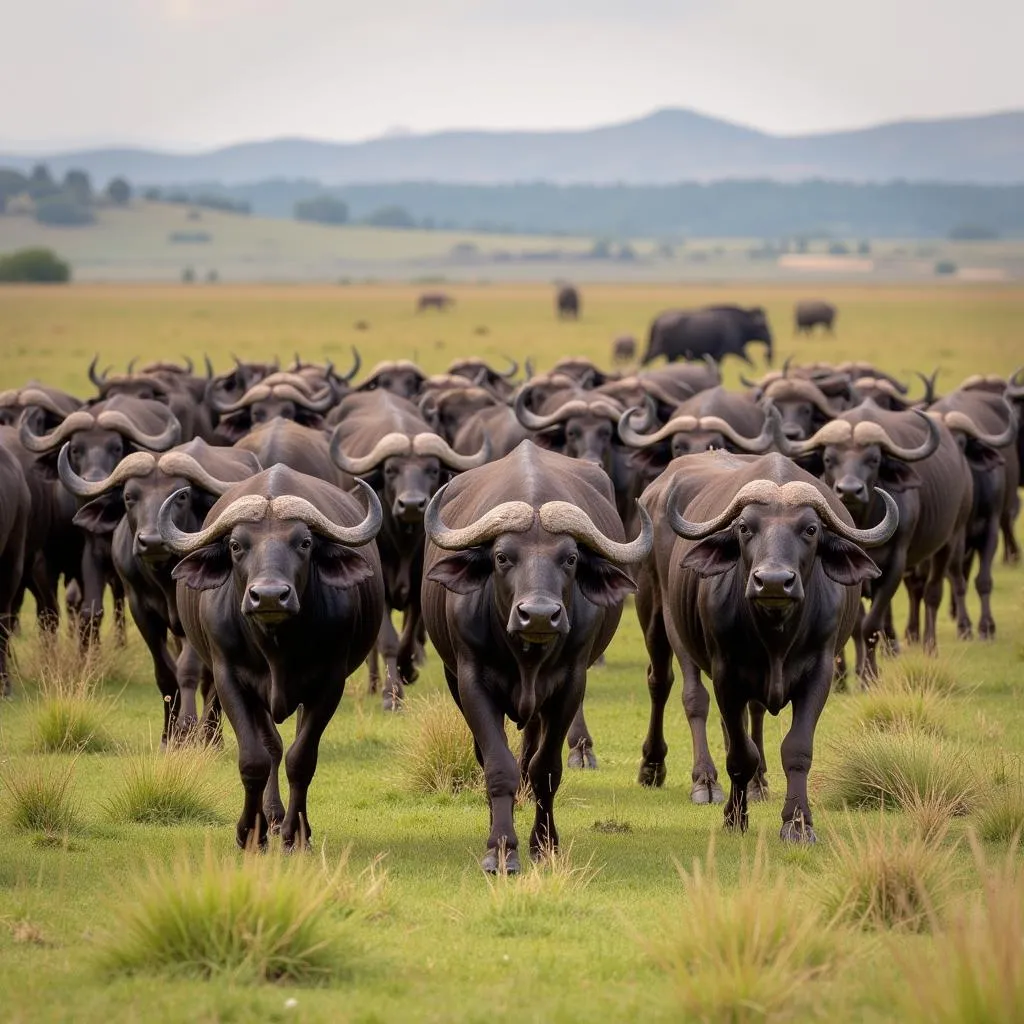 African Buffalo Herd