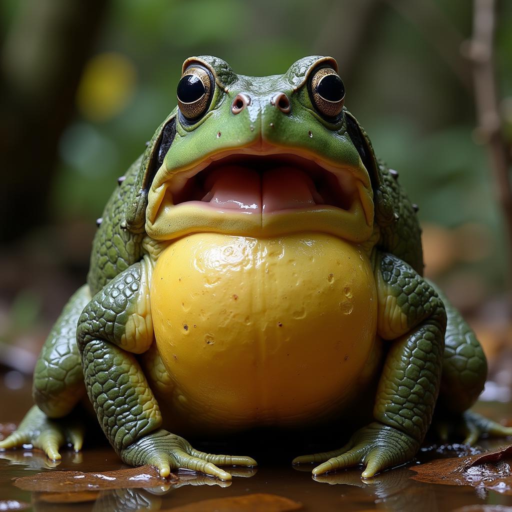 African Bullfrog Vocal Sac