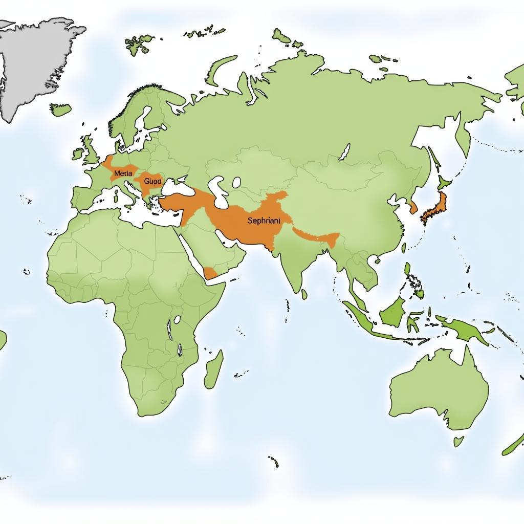 African and Indian Elephant Habitat Map