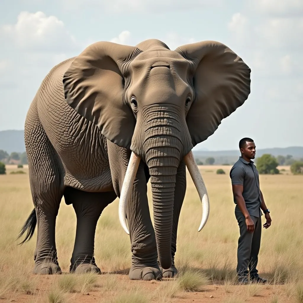 African Bush Elephant Size Comparison