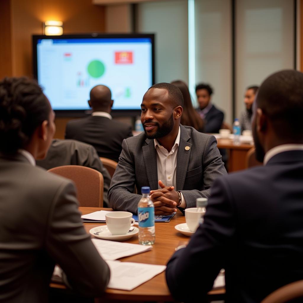 African Business Leaders at a Conference