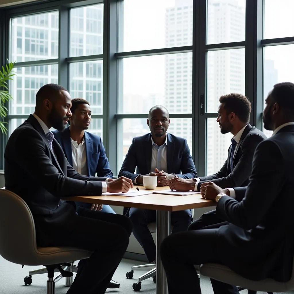 African business leaders in a meeting