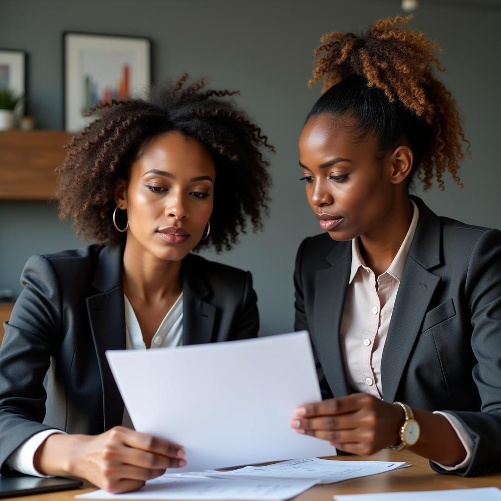 African Businesswomen in a Meeting