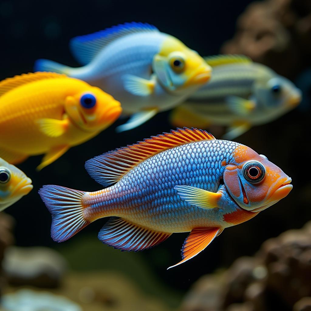 African Butterfly Cichlid Color Variations