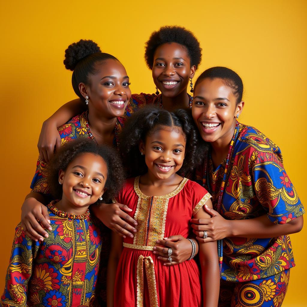 African Canadian family celebrating Heritage Month