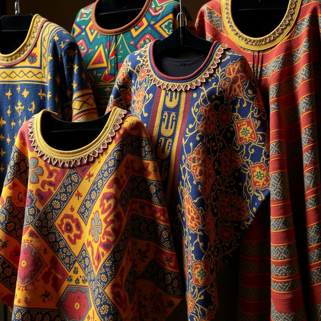 African Cape Top Patterns and Symbols