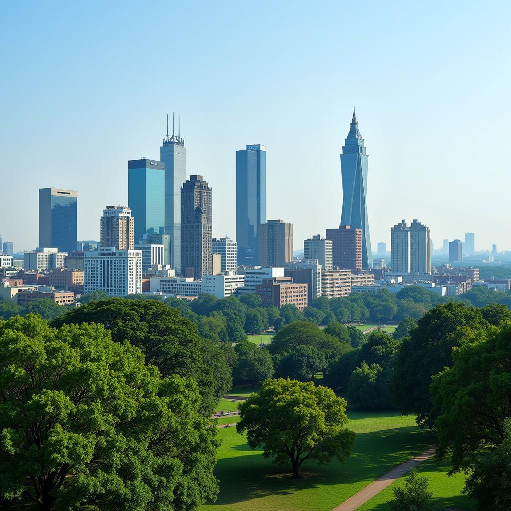 Nairobi, Kenya: A modern metropolis with lush greenery