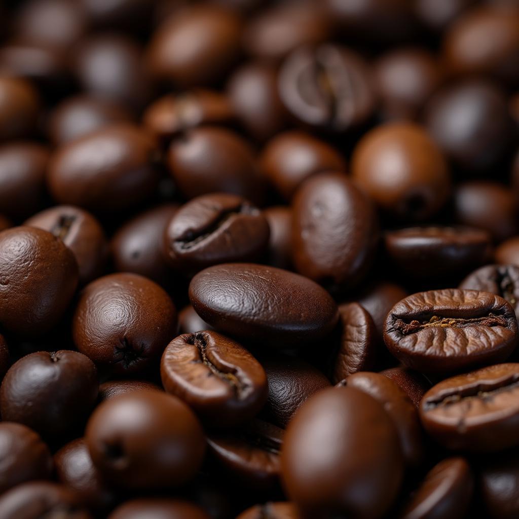 Close-up of African Caramel Madness Coffee Beans