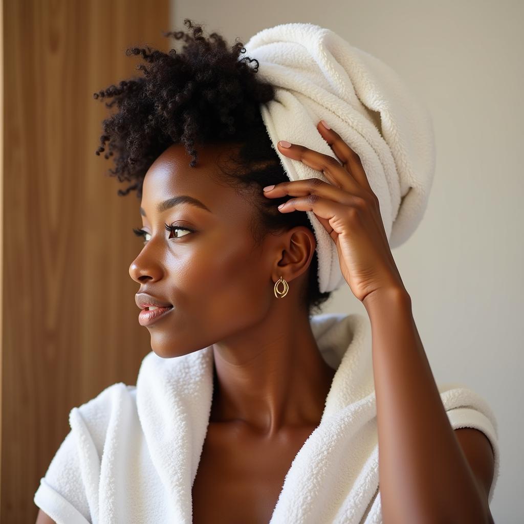 Applying African Castor Oil as a Hot Oil Treatment