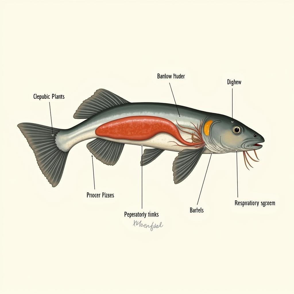 African Catfish Anatomy