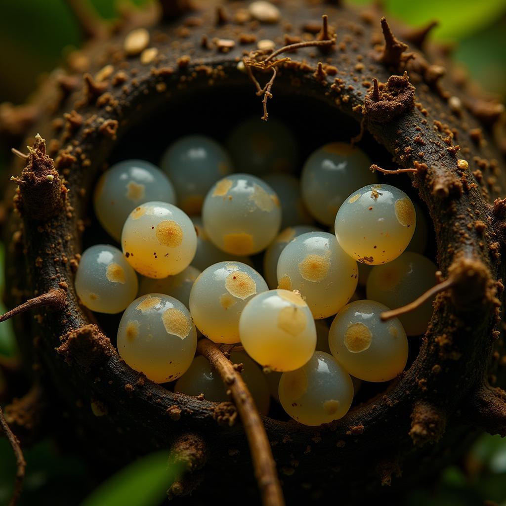 African Catfish Eggs in Nest