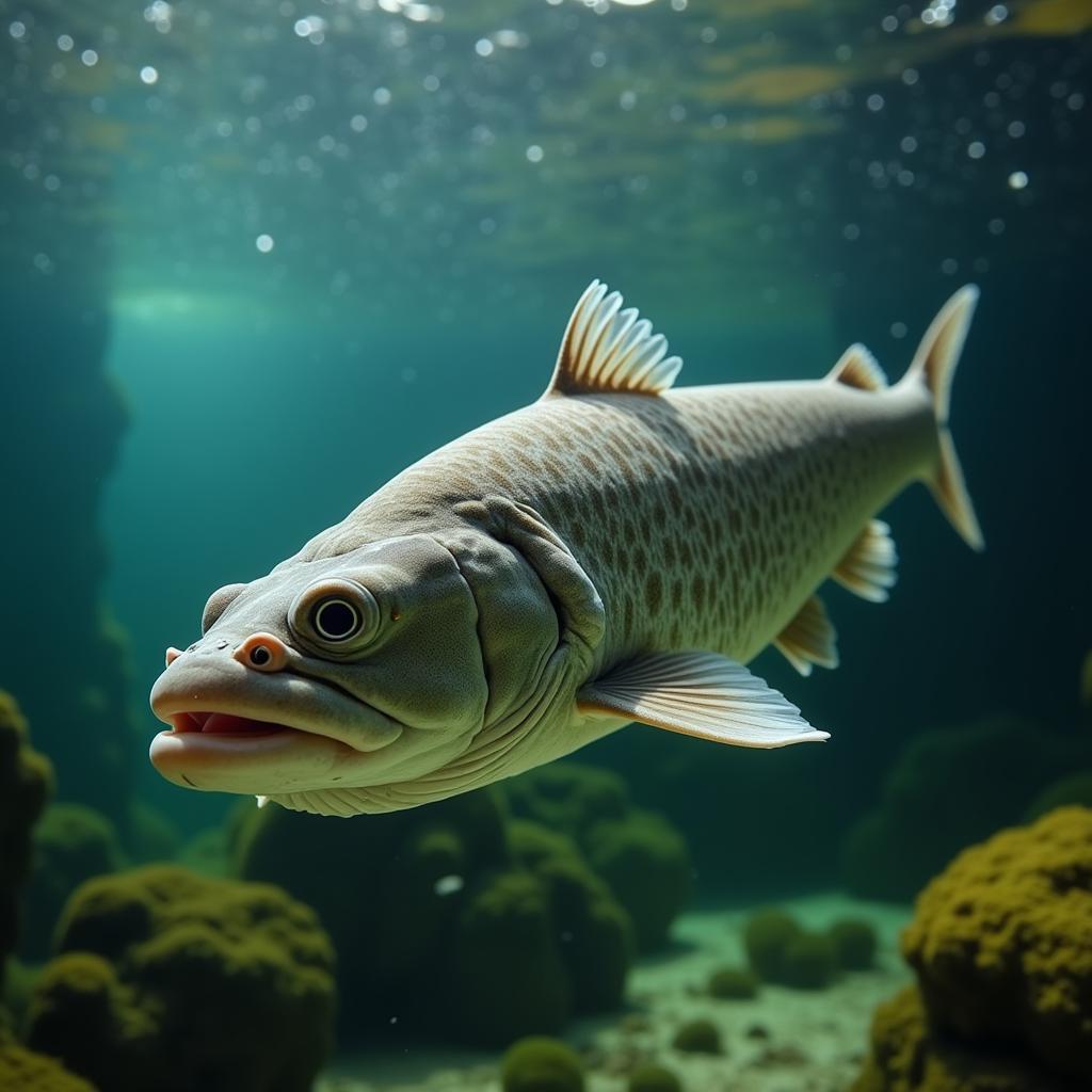 African Catfish in Fresh Water