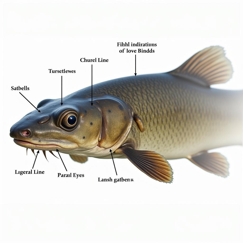 African Catfish Sensory Organs Side View