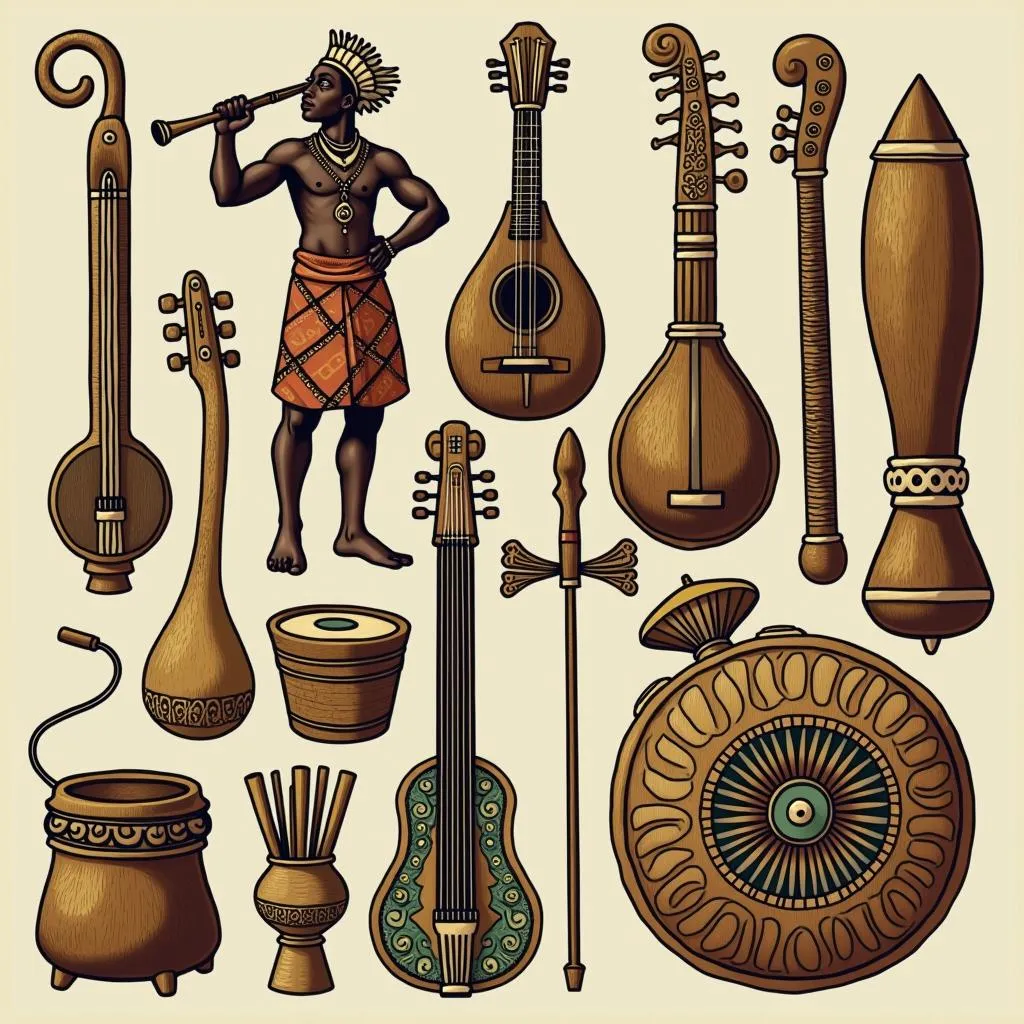 African Celtic music instruments