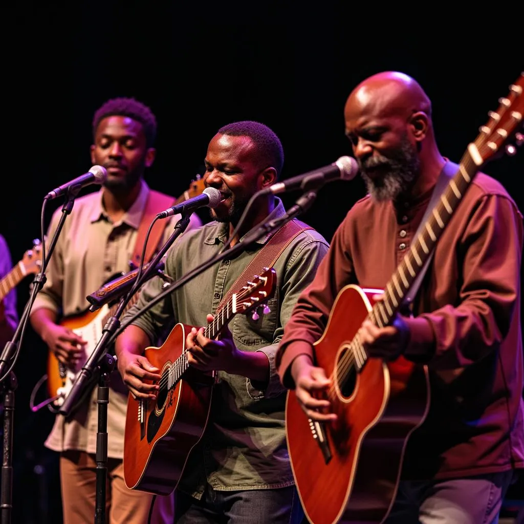 African Celtic music performance