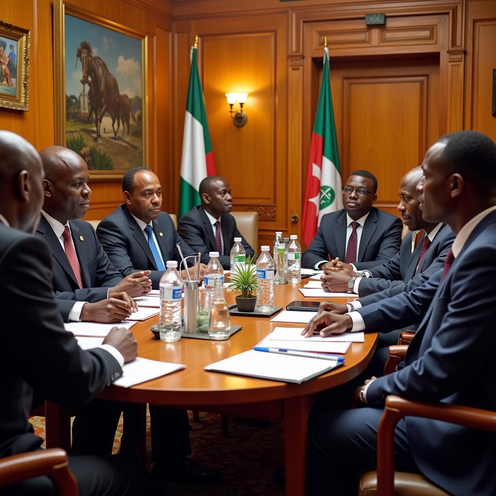 African Central Bank Officials in a Meeting