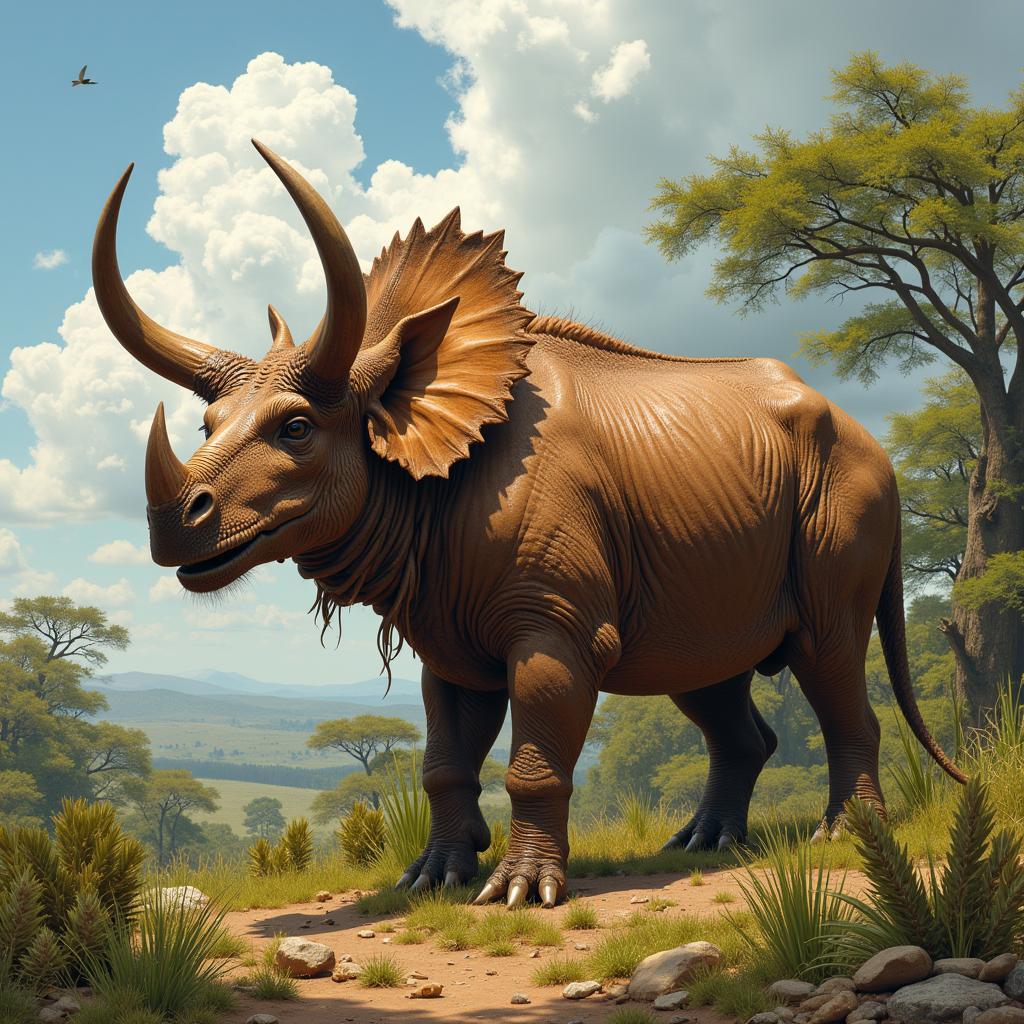 Reconstruction of an African Ceratopsian