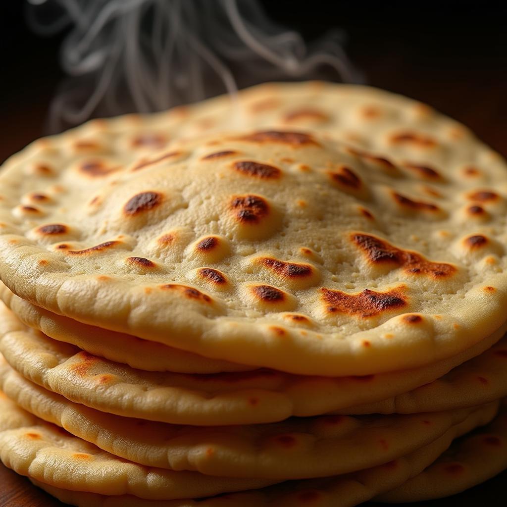 Freshly cooked African chapati