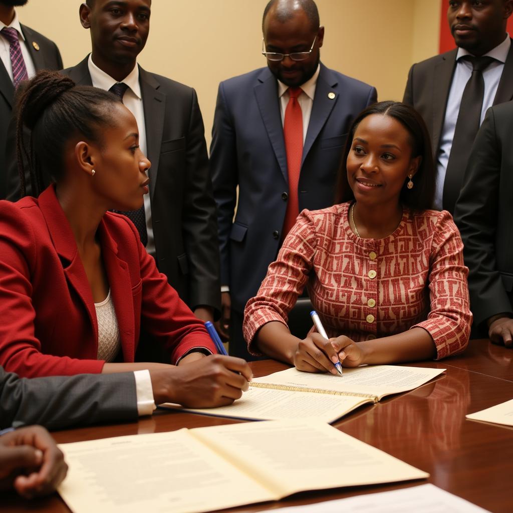 African Charter Signing Ceremony