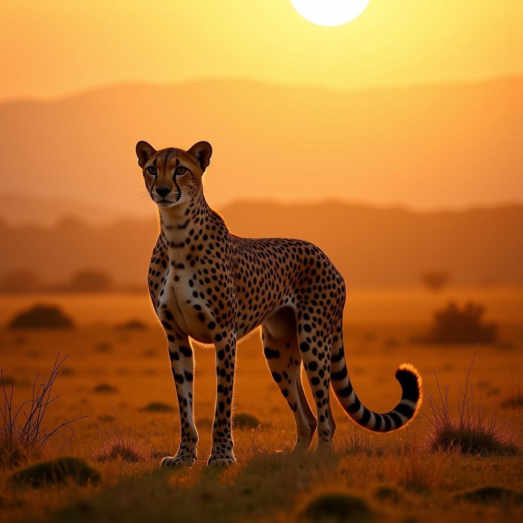 Cheetah on the Savannah