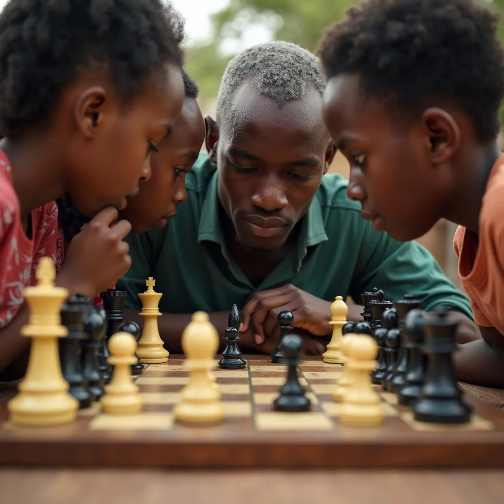 African chess mentorship and community support