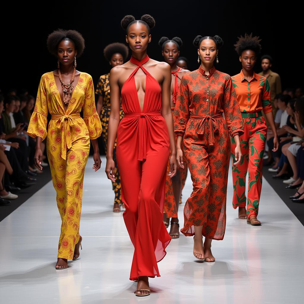 Modern trends in African chiffon styles