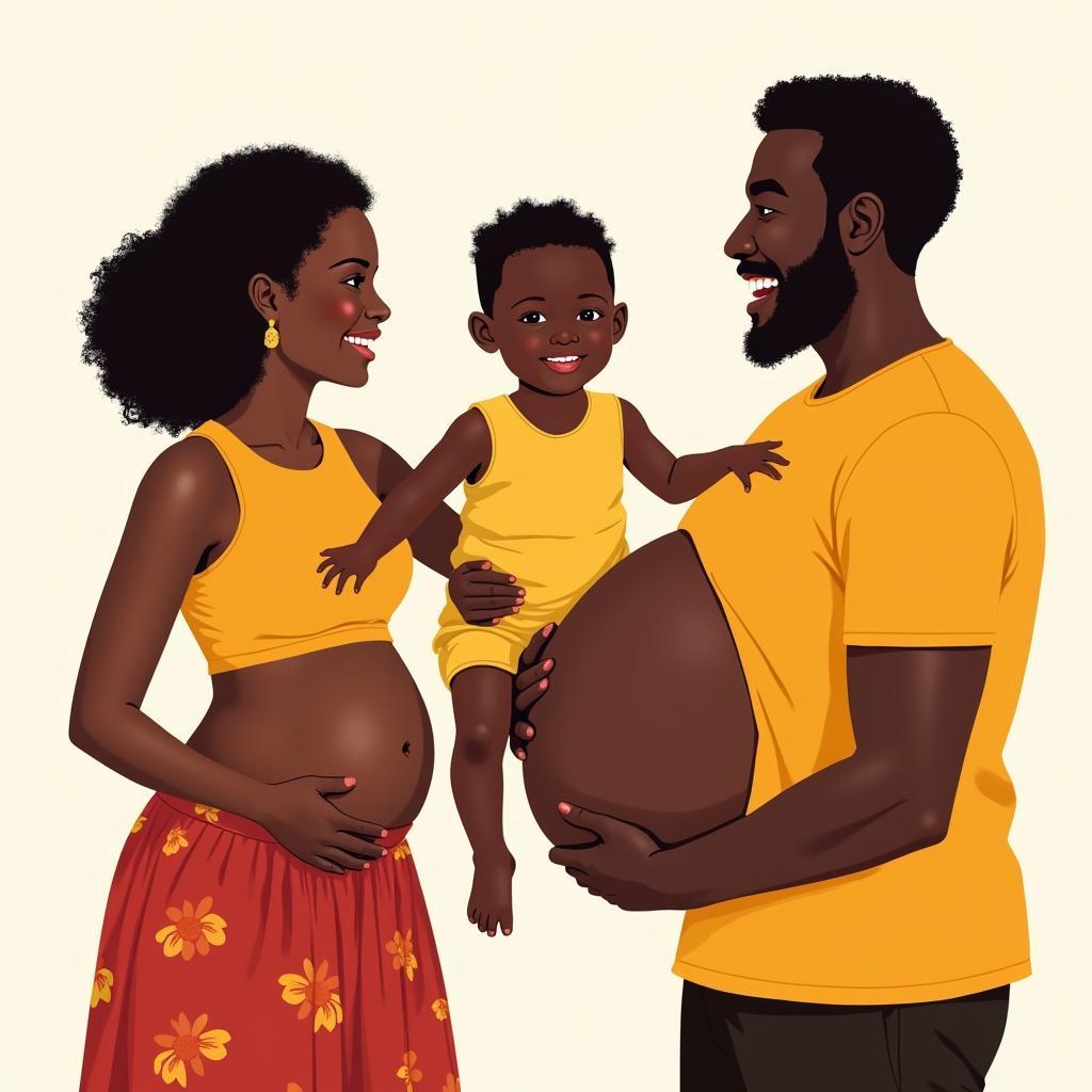 African Child Belly Celebration