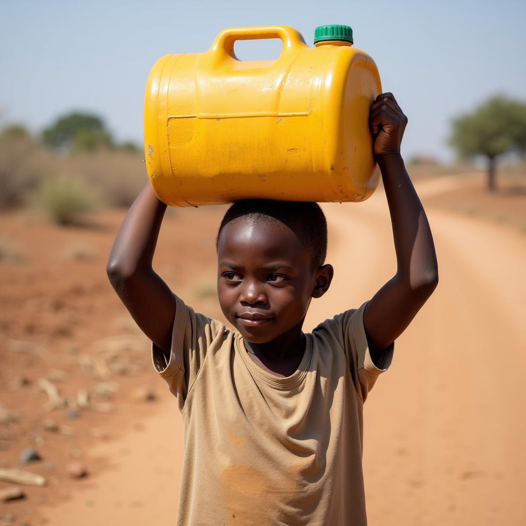 Child Carrying Water