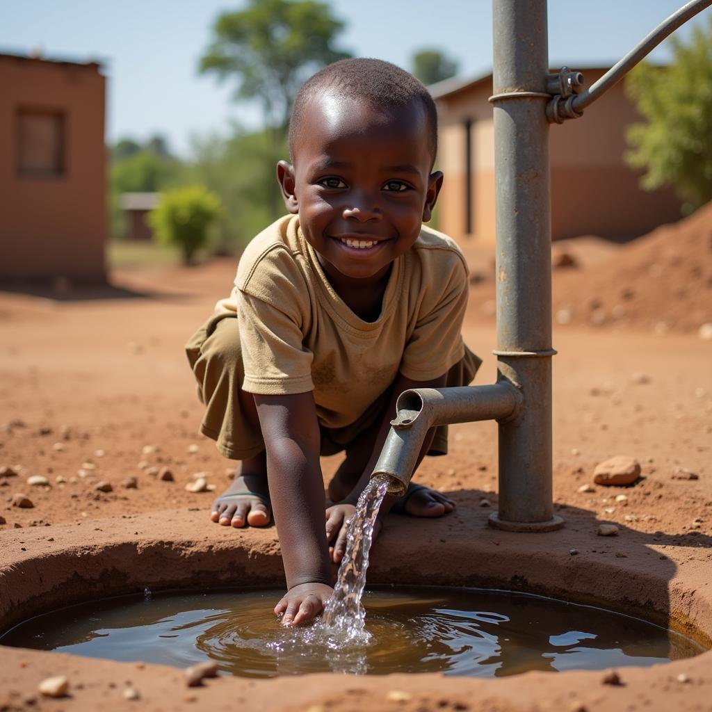 Child Drinking Water