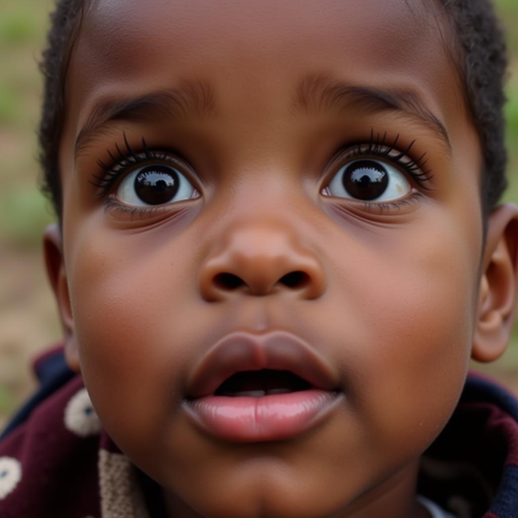 african child surprised reaction GIF