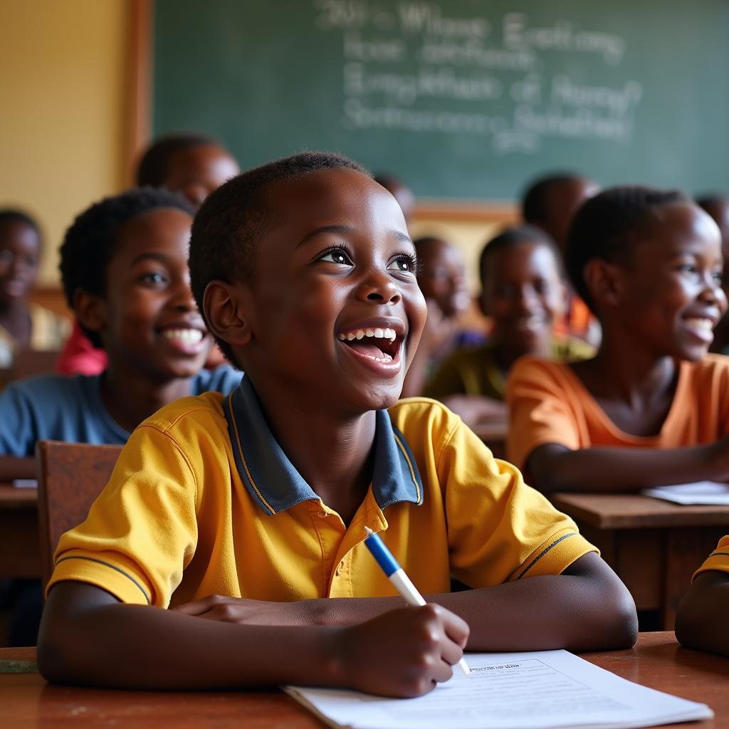 Children Attending School in Africa