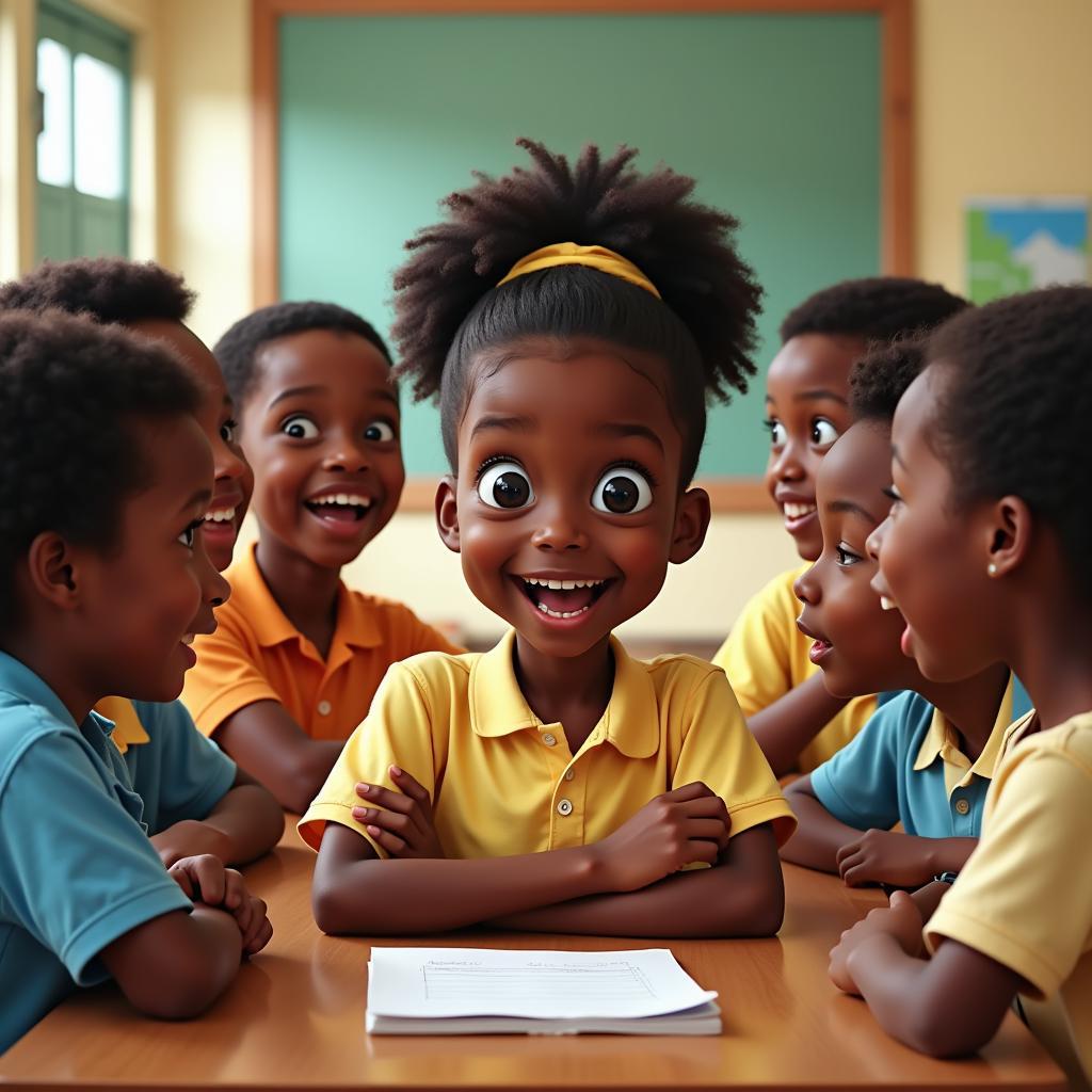 African Children Learning Together