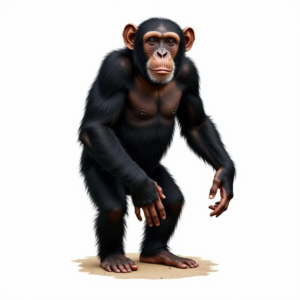 African Chimpanzee Physical Features