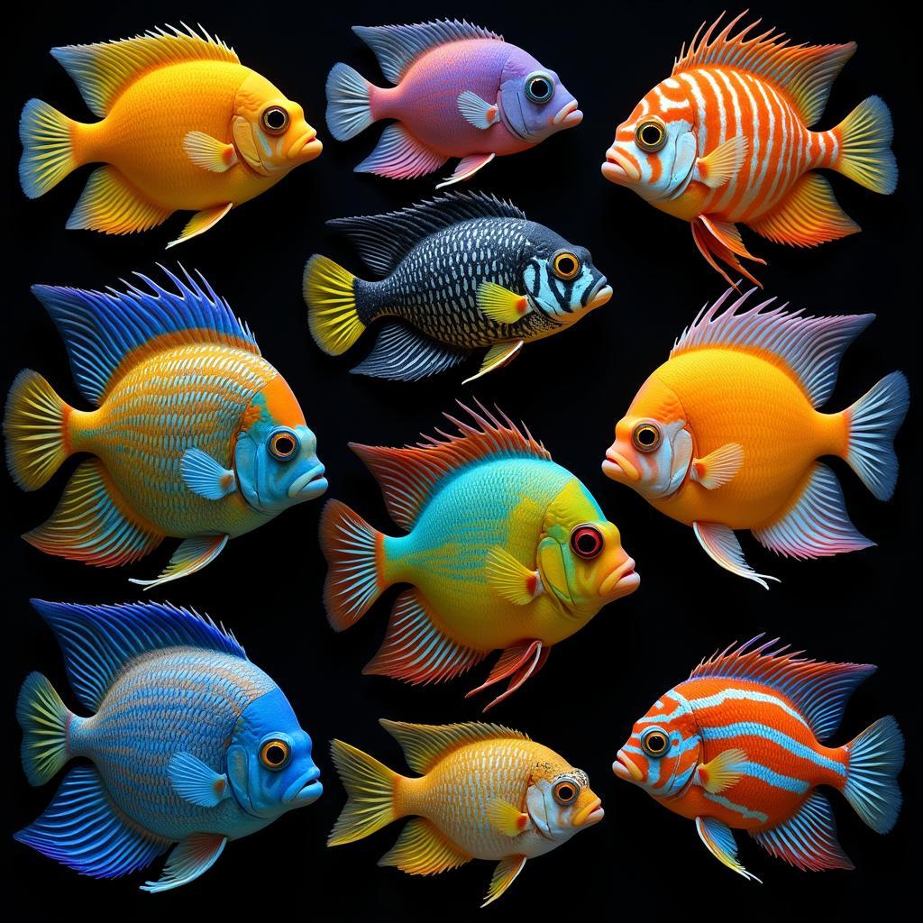 Vibrant African Cichlids