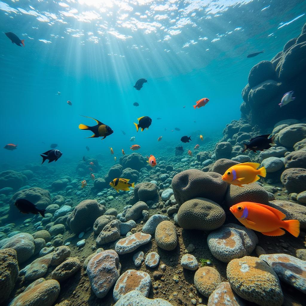 African Cichlids in Lake Malawi