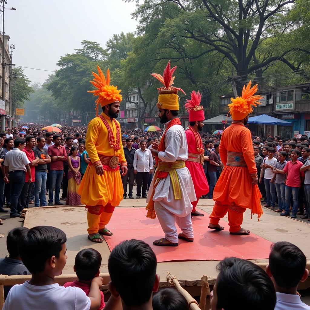 African circus performers in Kolkata