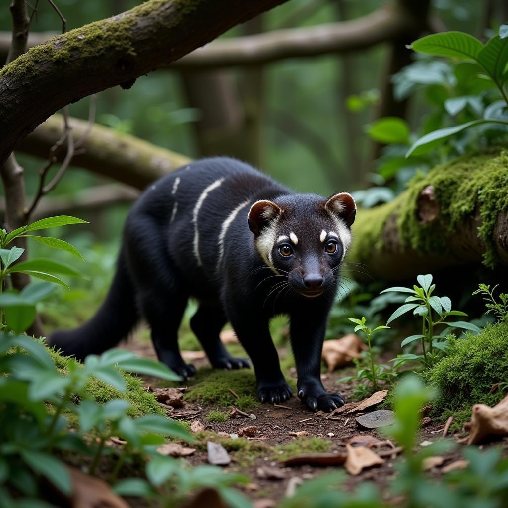 African Civet in its Natural Habitat