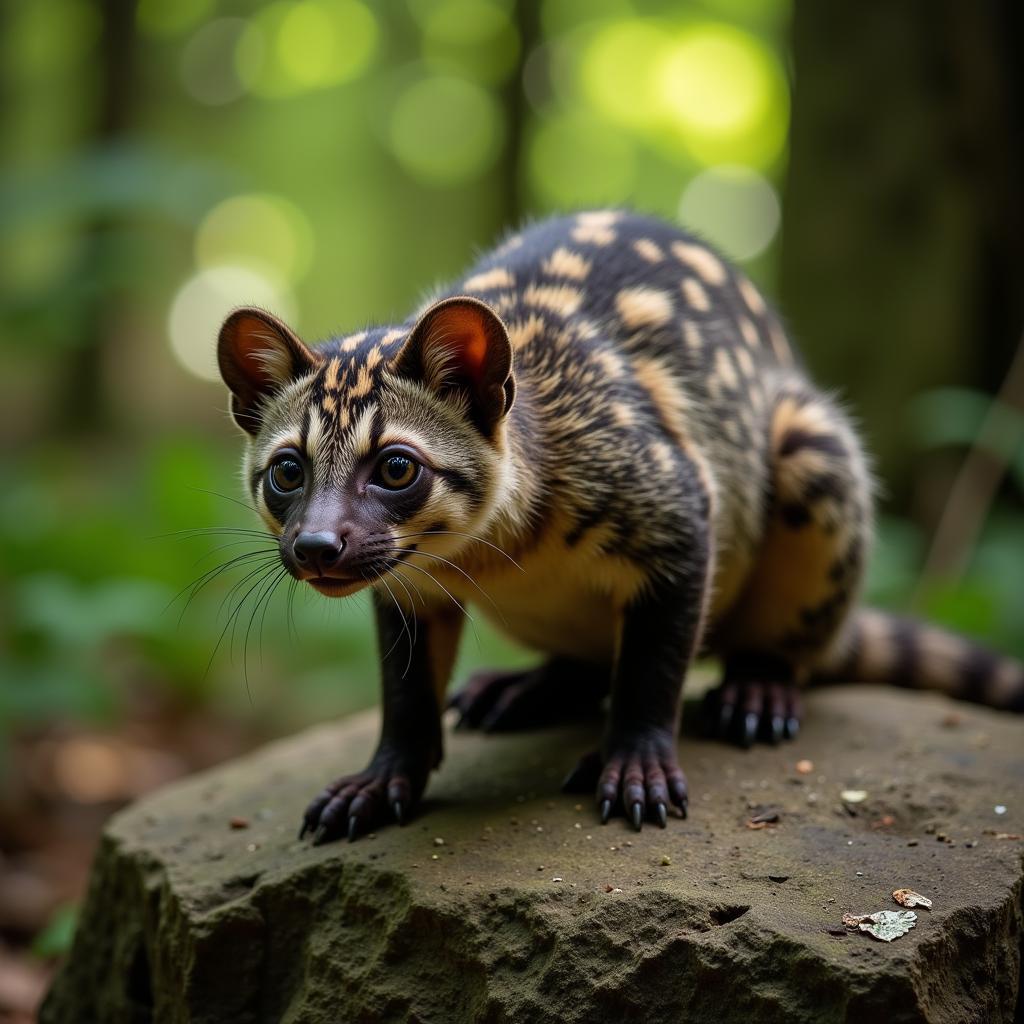 African Civet in the Wild