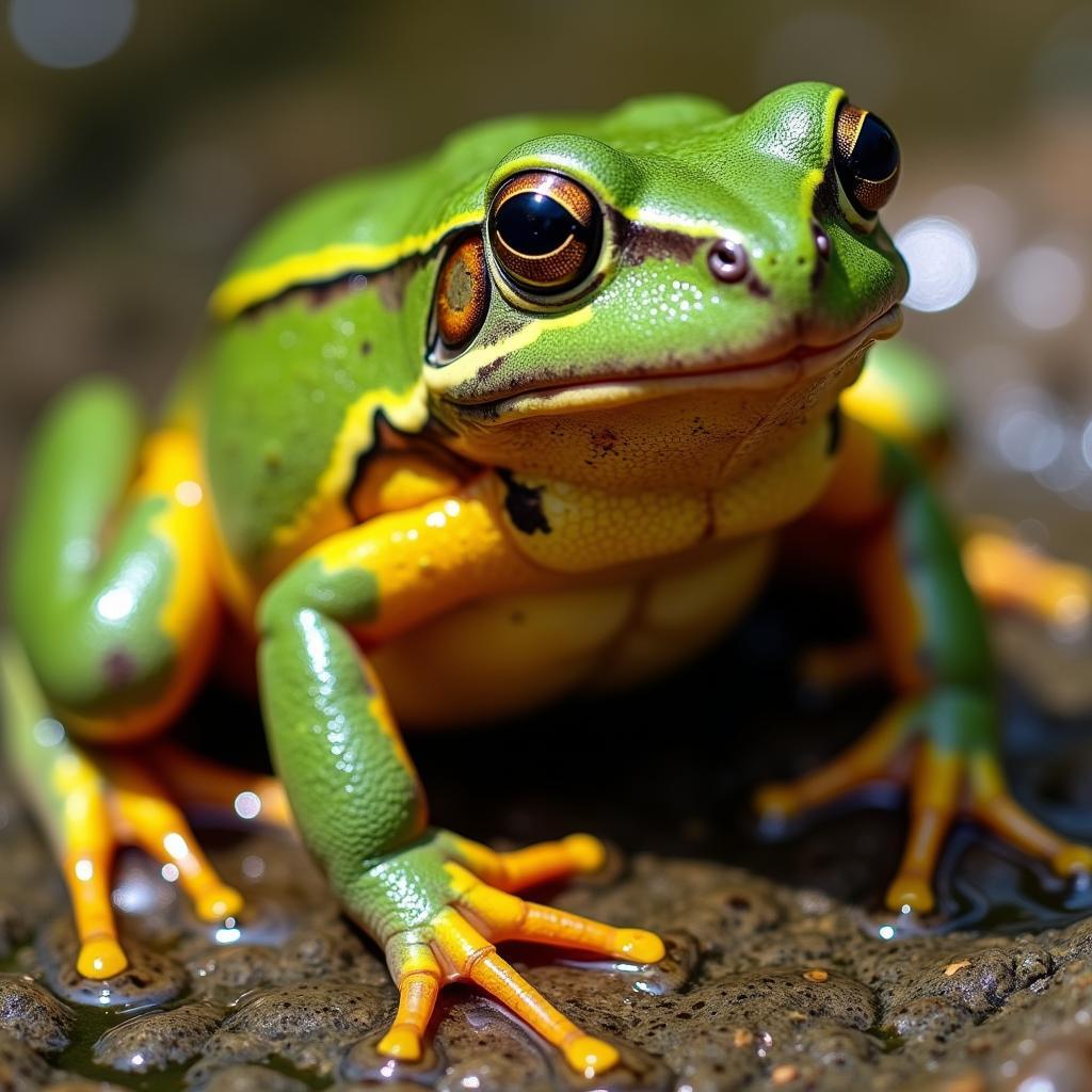 African Clawed Frog with Healthy Color