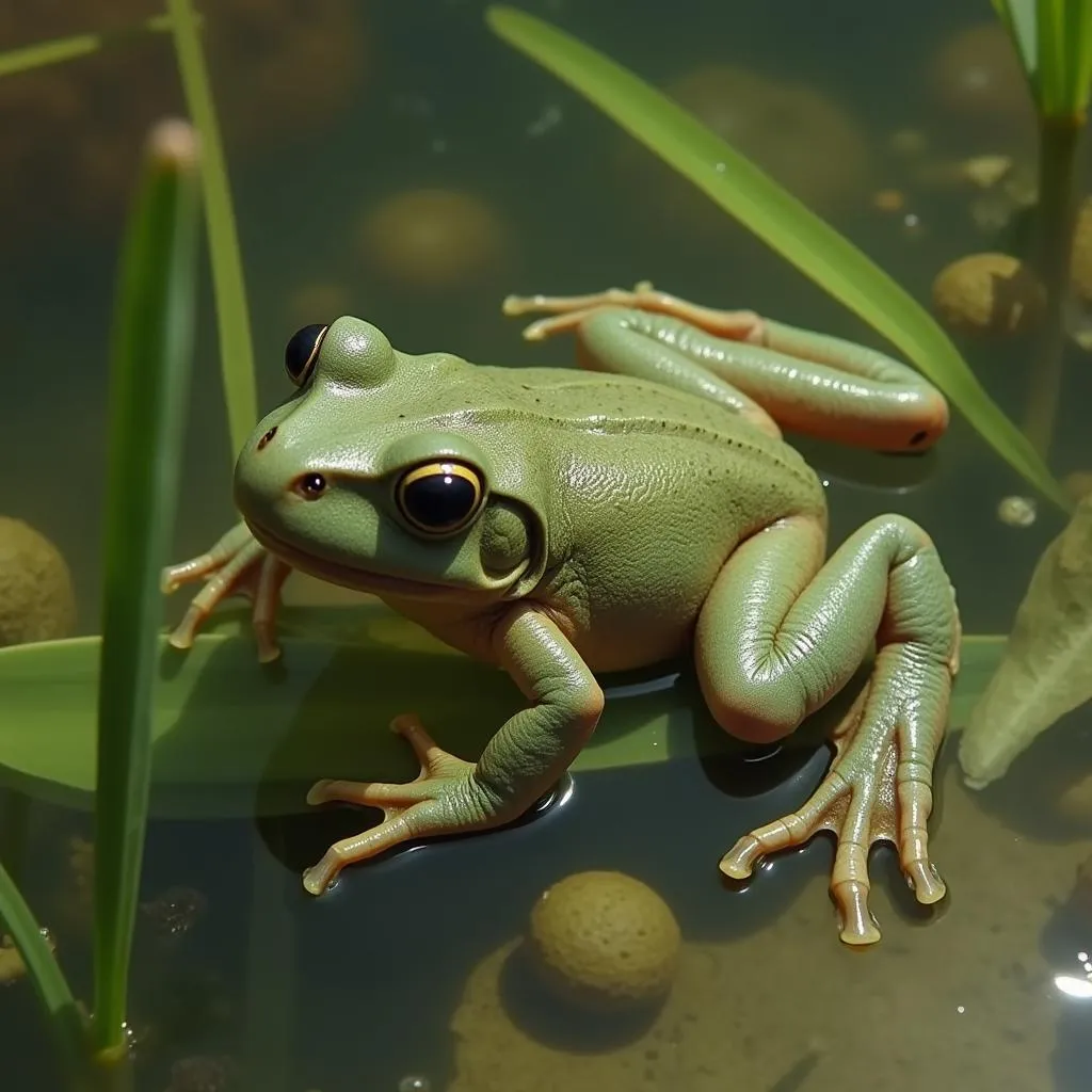 African Clawed Frog in Water