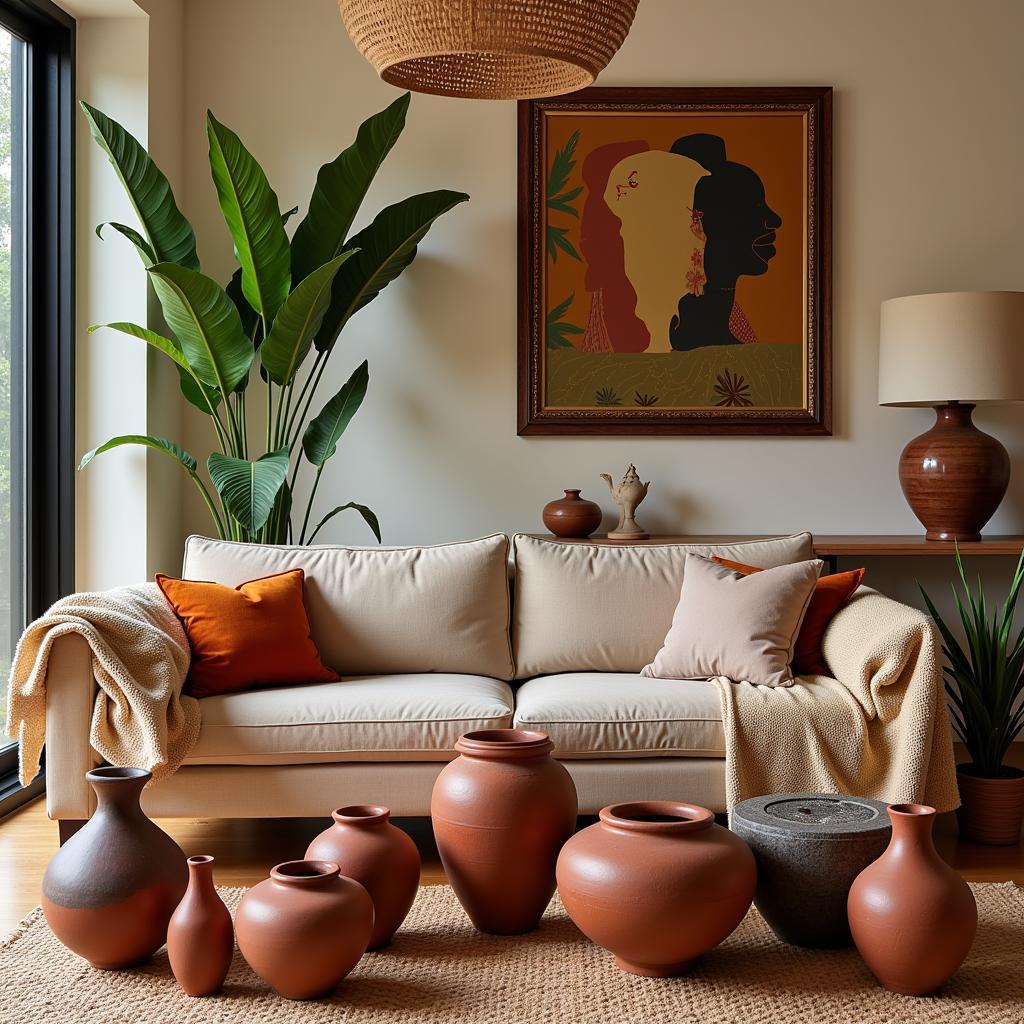 Decorating with Authentic African Clay Pots