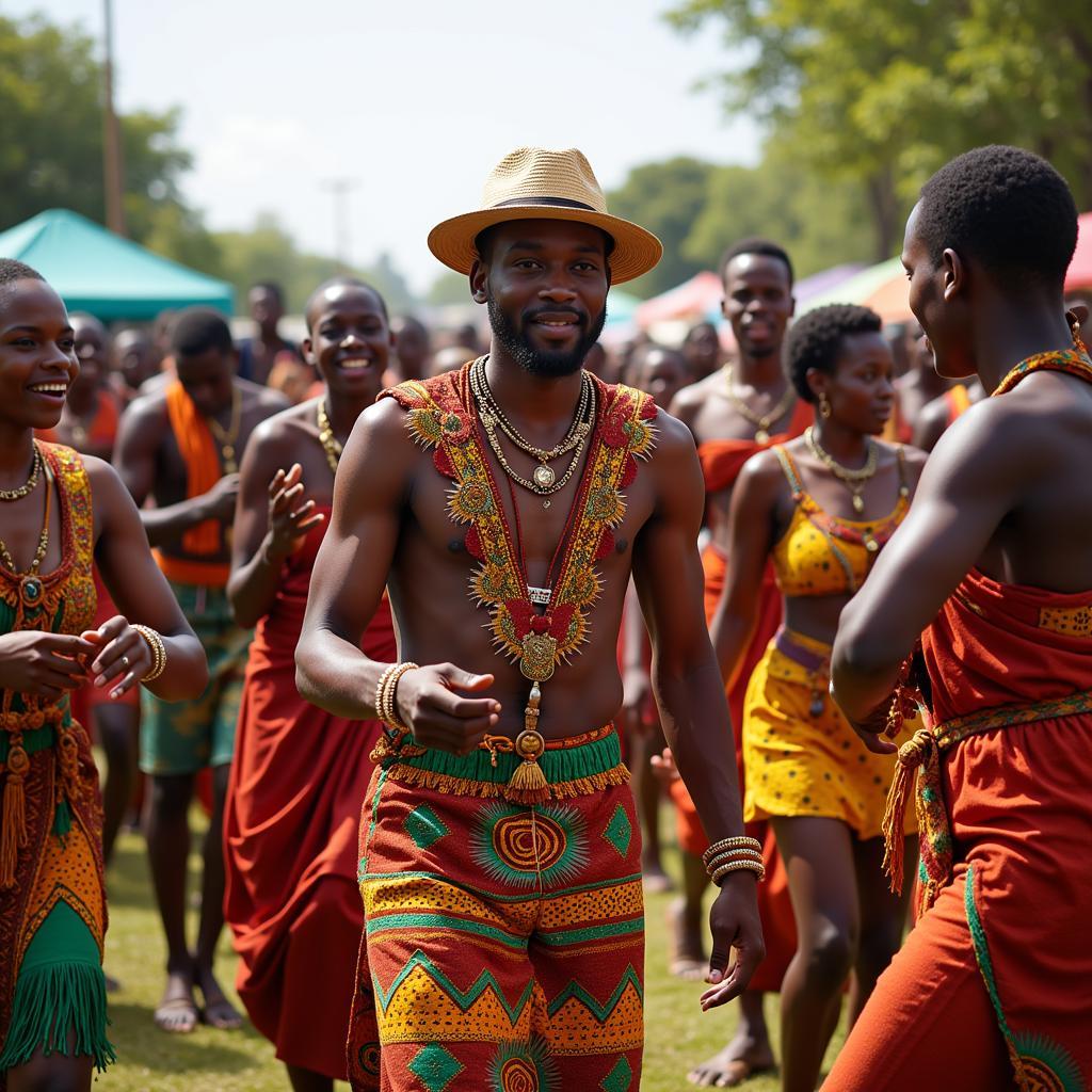 African community celebrating heritage festival