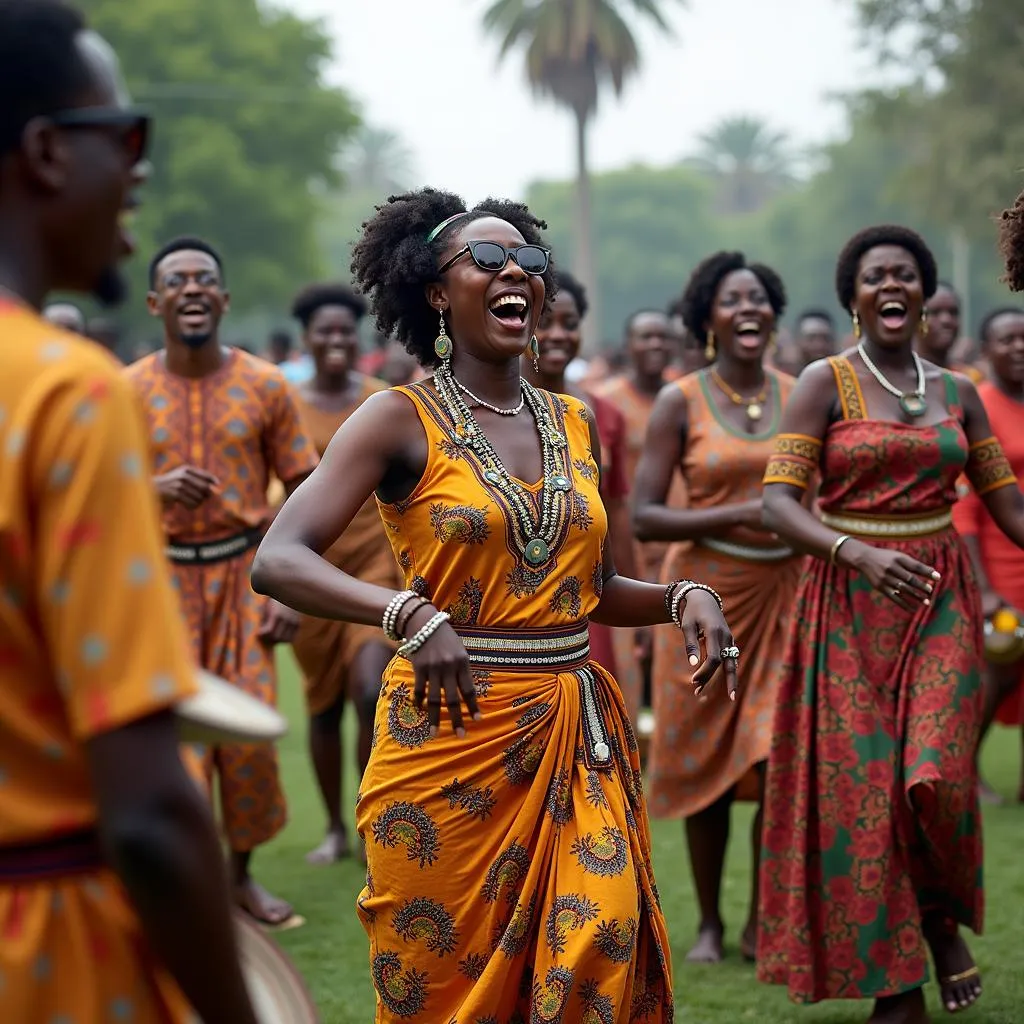 African community gathering in Delhi