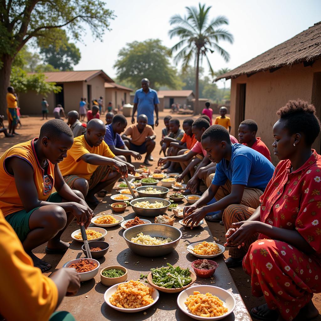 Celebrating Togetherness in an African Community