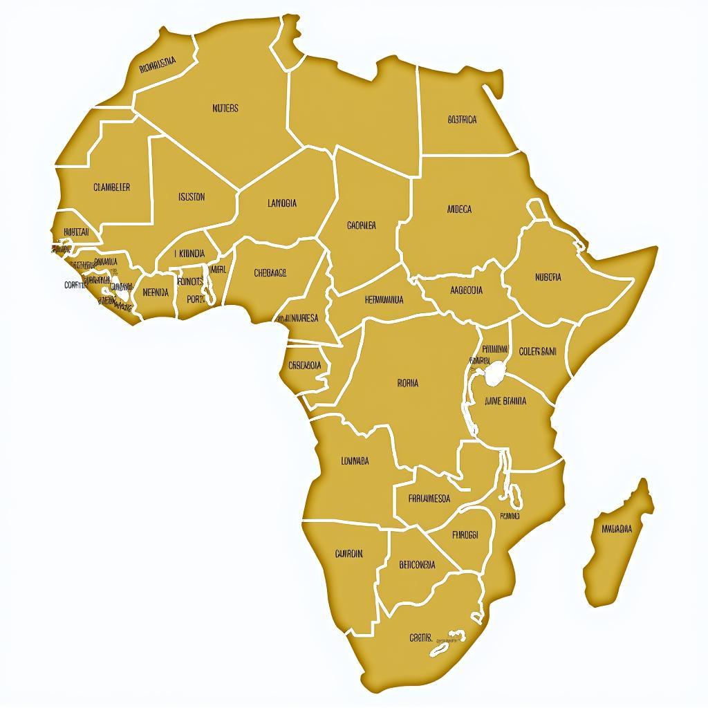 African Continent Political Map