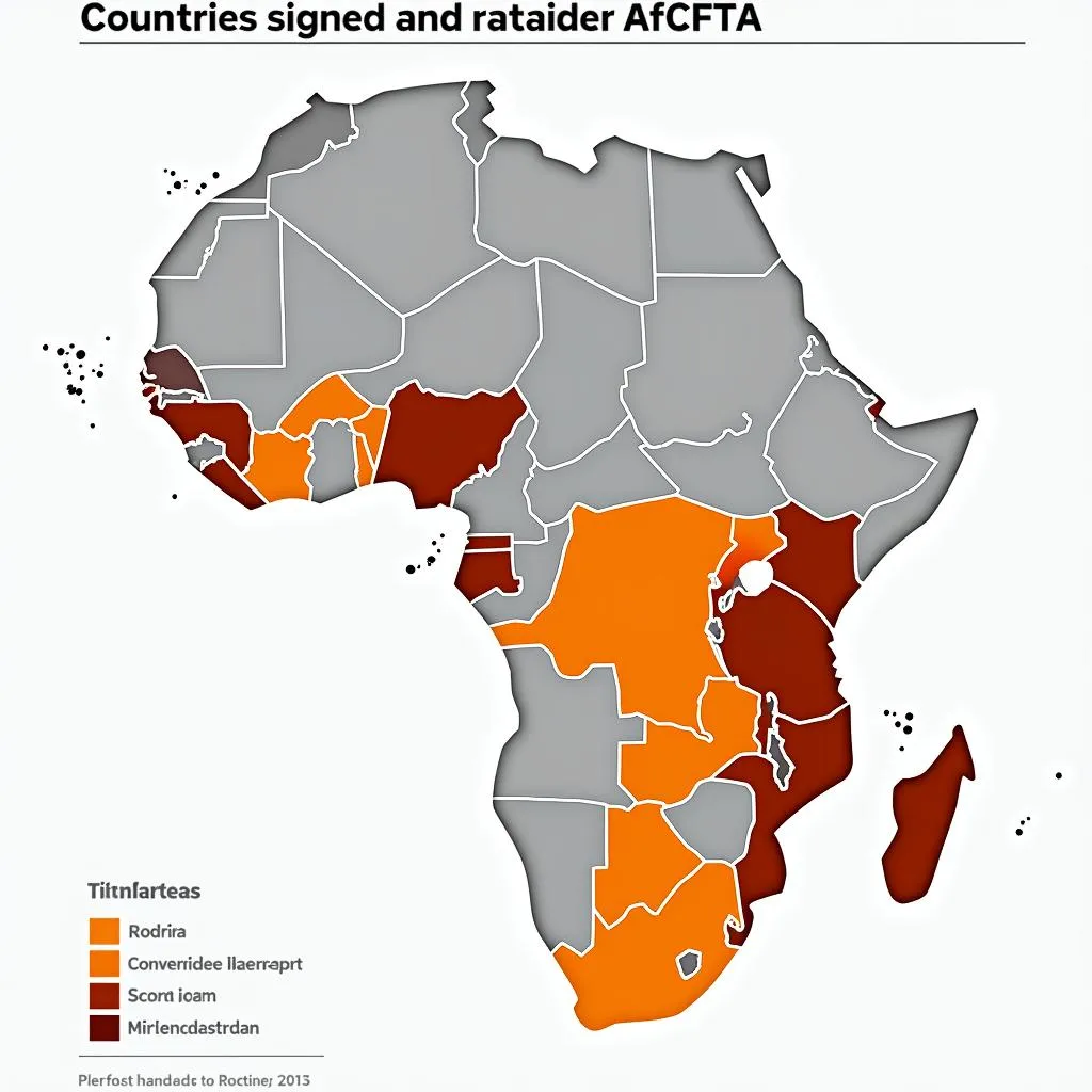 Map of the African Continental Free Trade Area