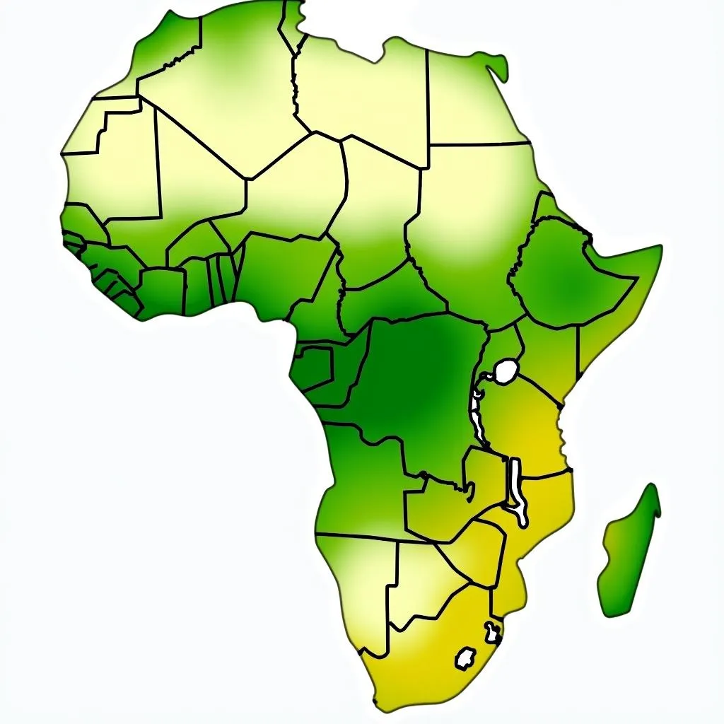 Map of African Countries by Forest Cover