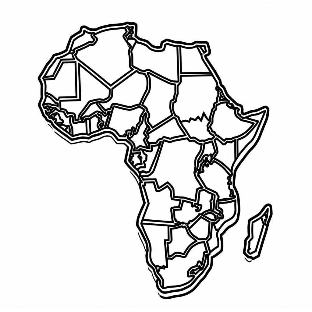 African Country Flags Coloring Book