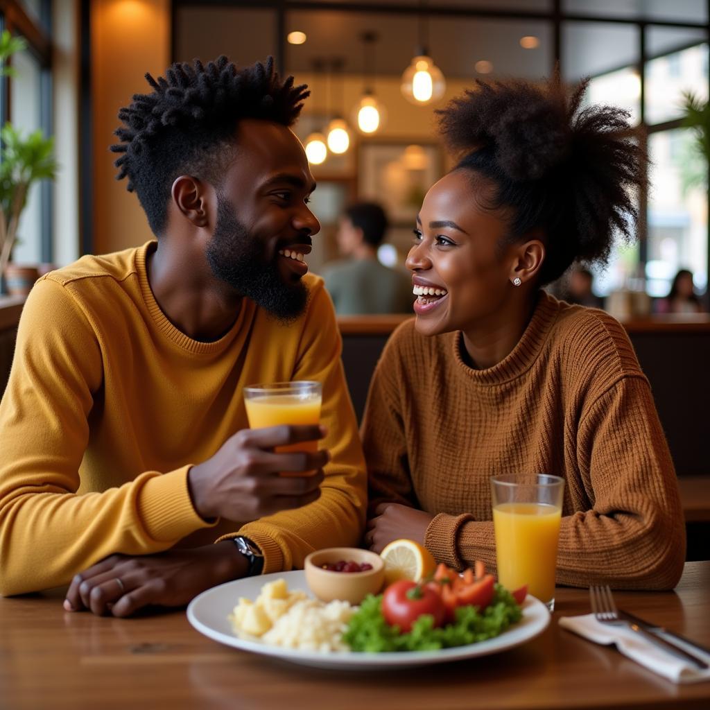 Couple Sharing a Meal