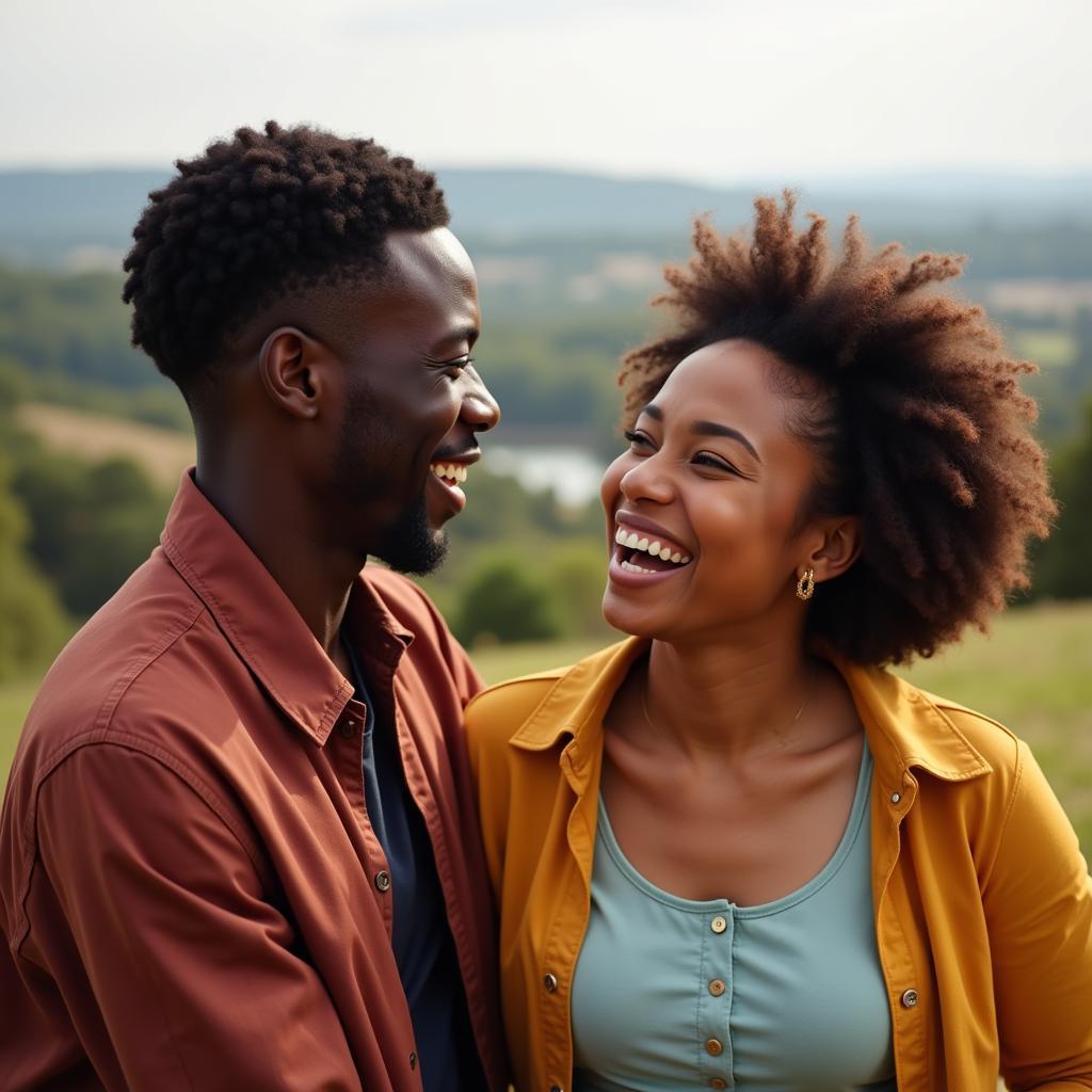 Couple Sharing Laughter